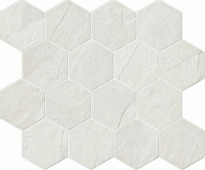 Ethos 2 12 x 10 in mosaic · combed 2 montauk white