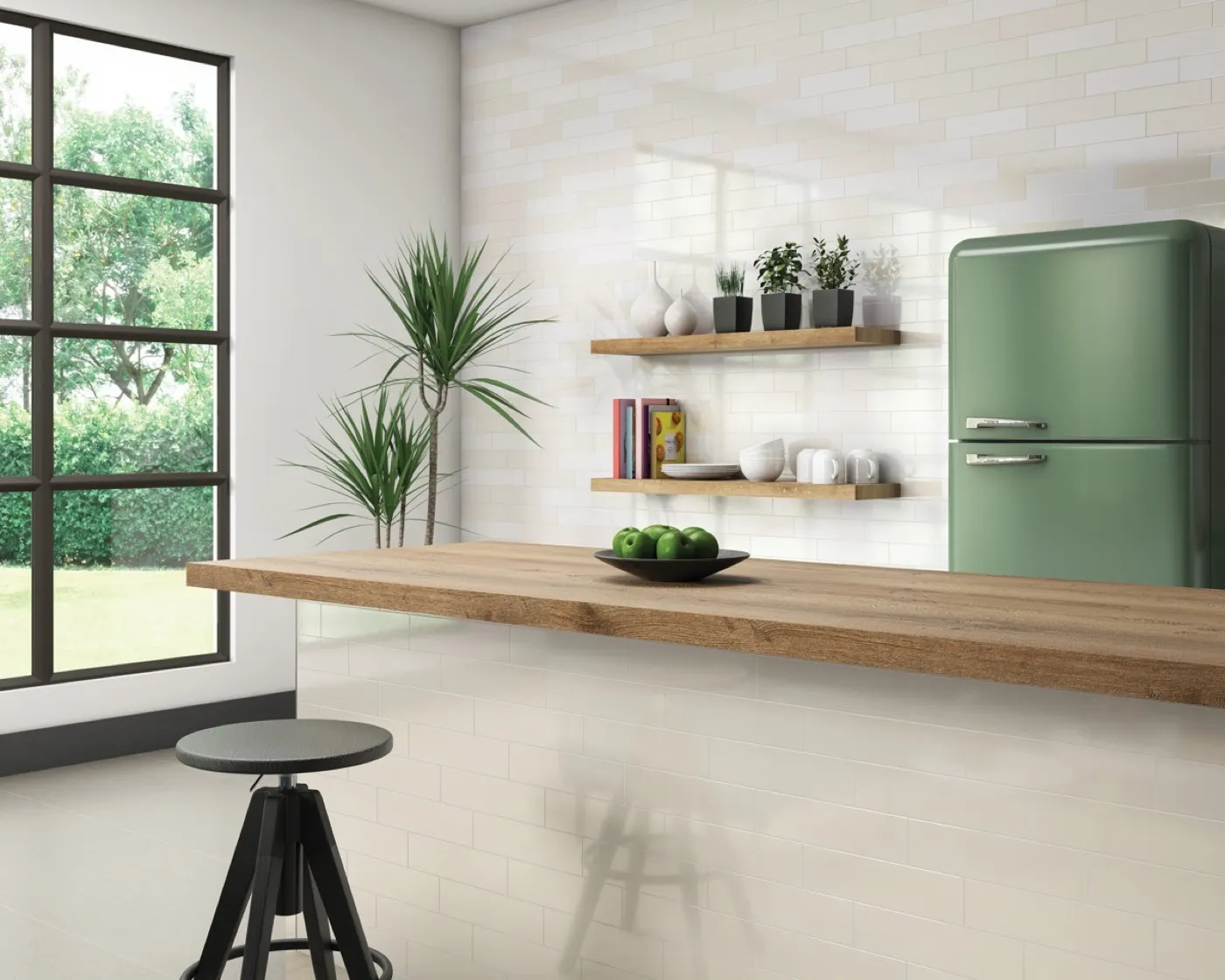 Flow, photo 3 (Installed · Cream Glossy)