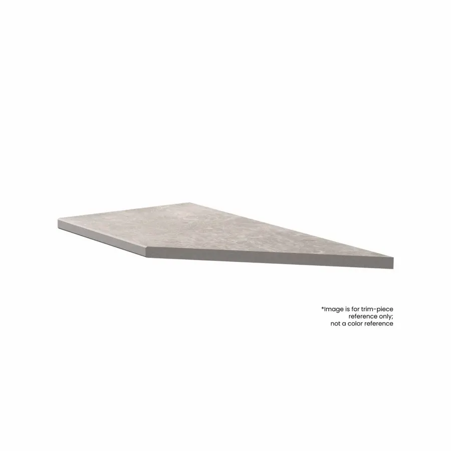 Coping and stair tread, left corner