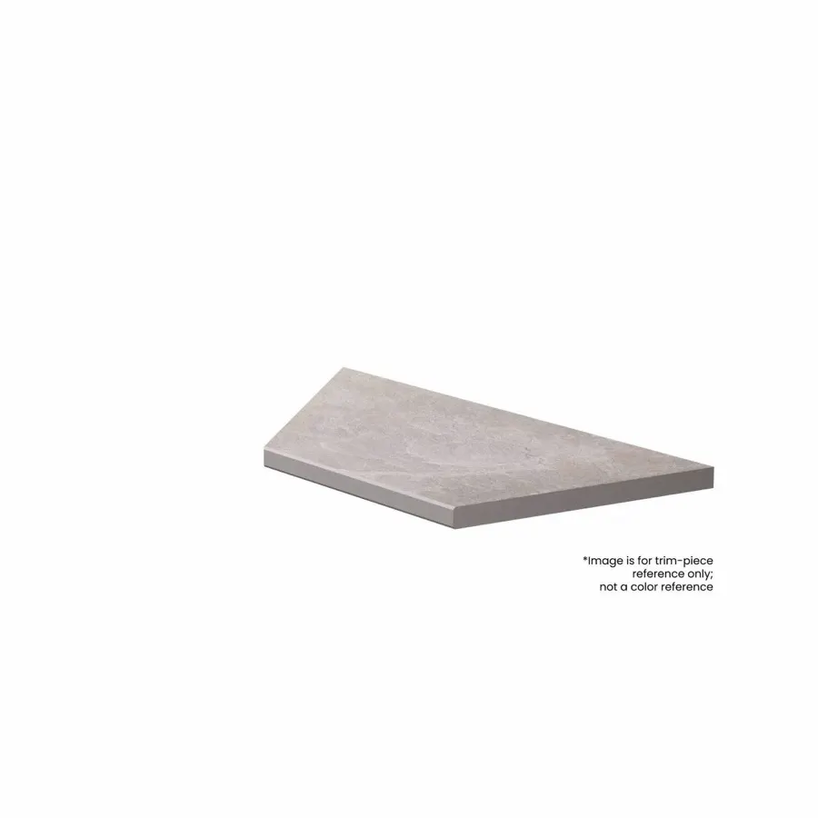 Coping and stair tread, right corner