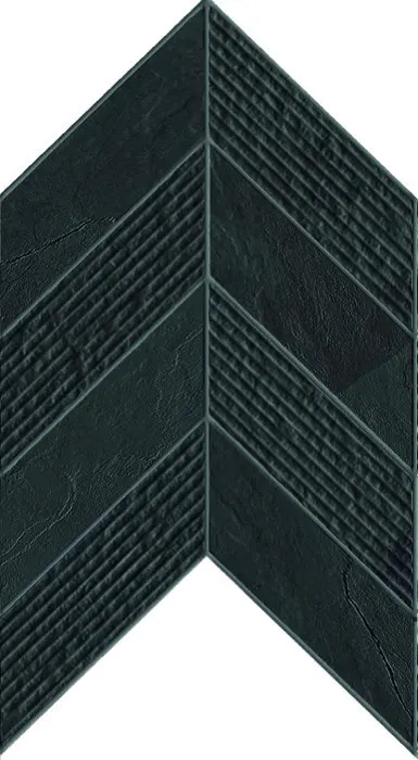 Foundation Slate 7.44 x 10 in chevron · montauk black