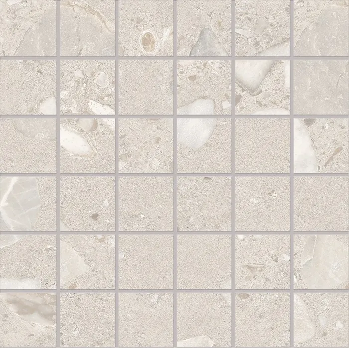 GarnetStone 5 x 5 in mosaic · greige