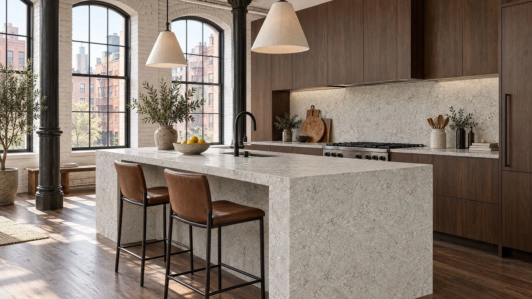 Quartz slabs