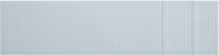 Field tile with two stripes, 3 x 12 in in Marina Matte