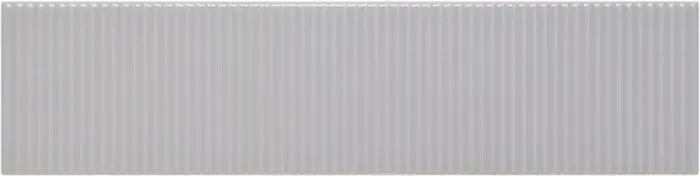 Field tile with stripes, 3 x 12 in in Platinum Glossy