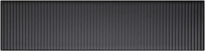 Field tile with stripes, 3 x 12 in in Sable Matte