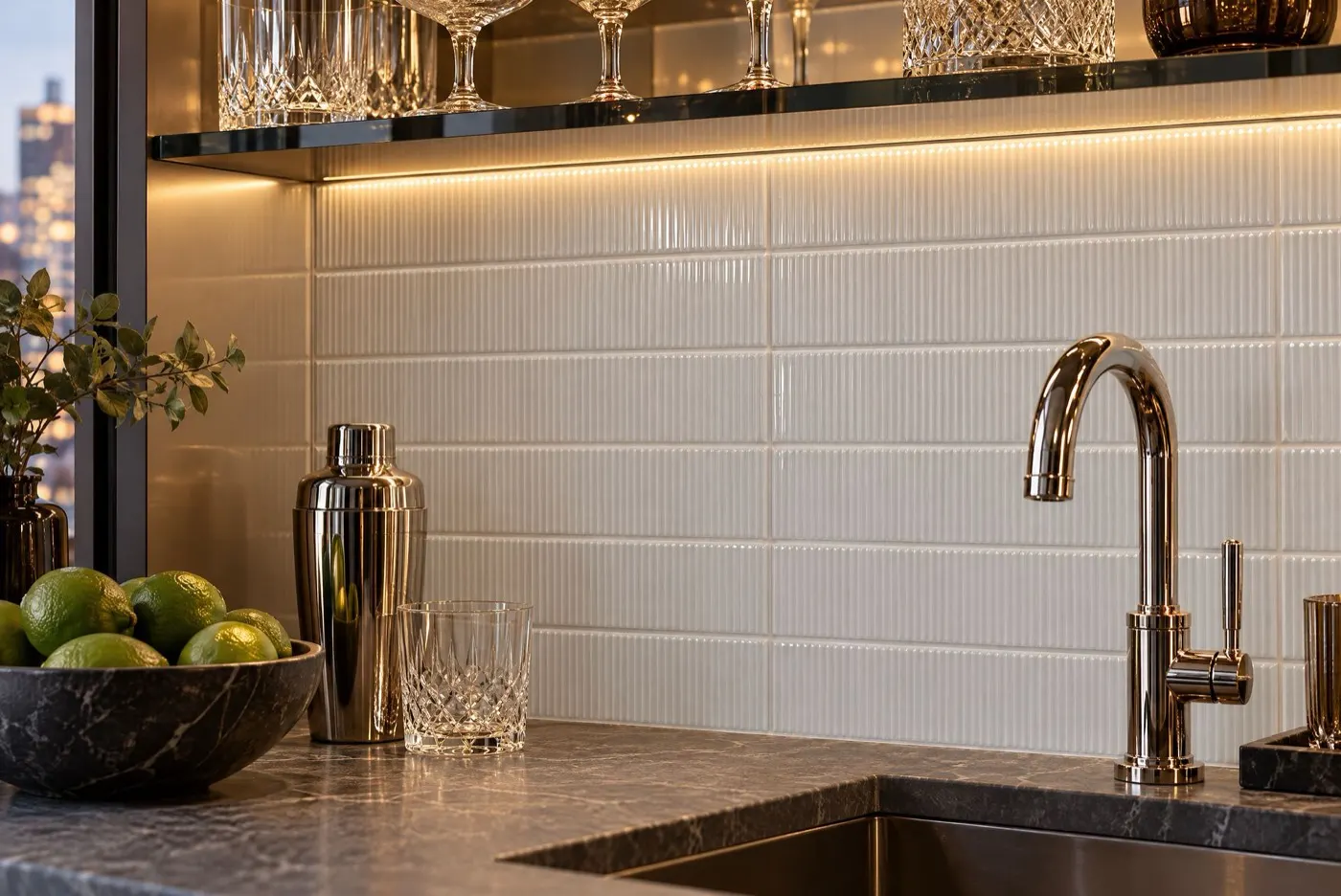 Linear Ridge, photo 4 (Installed · Platinum Glossy)