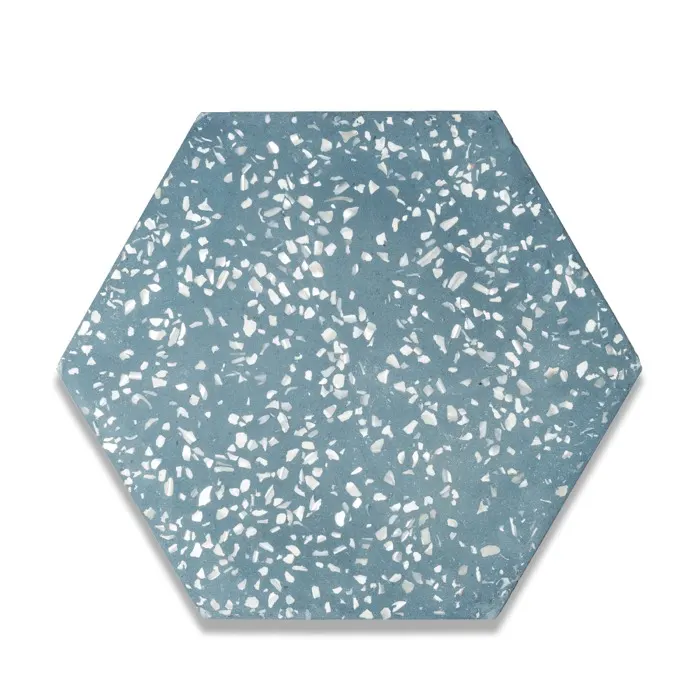 Loom Hexagon, photo 38 (Mother of Pearl Jean Blue Hexagon)