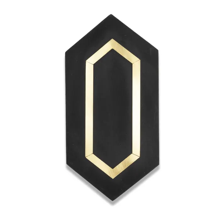 Loom Hexagon, photo 58 (Tiffany Brass Black)