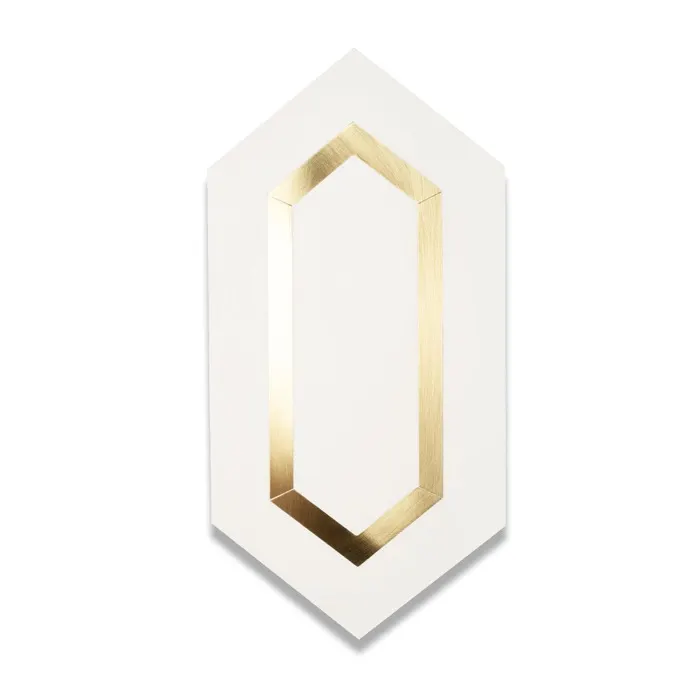 Loom Hexagon, photo 57 (Tiffany Brass White)