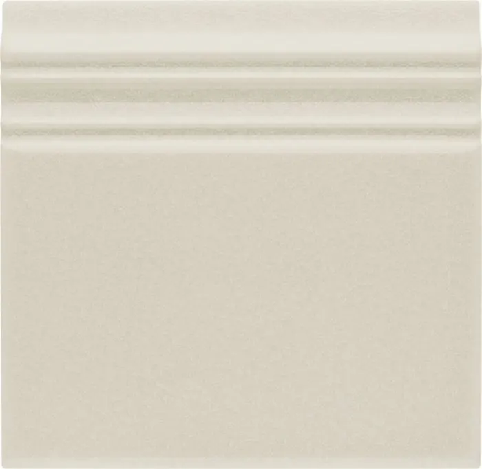 Base board, glazed top edge, 6 x 6 in in Surf Gray