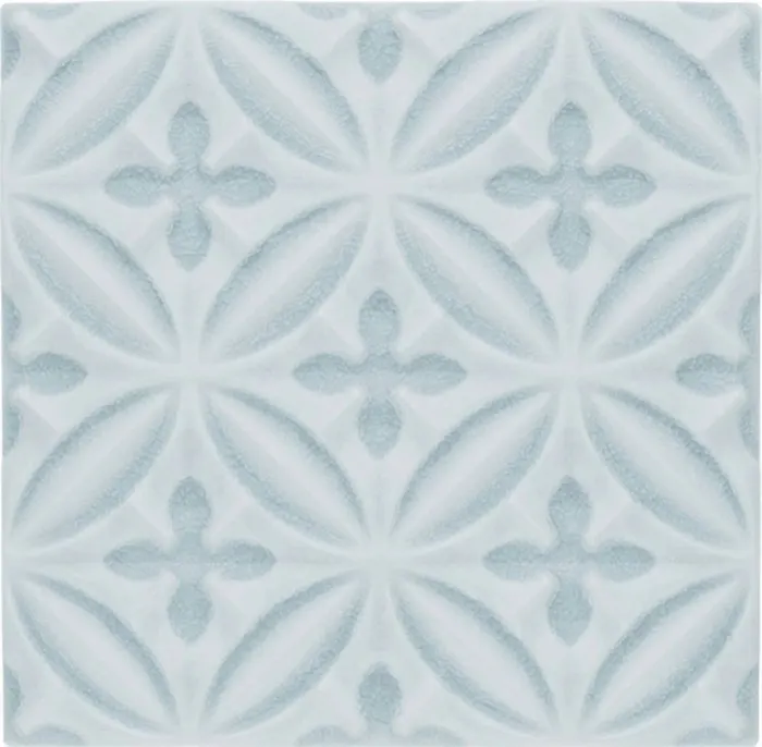 Petal relief deco, 6 x 6 in in Top Sail