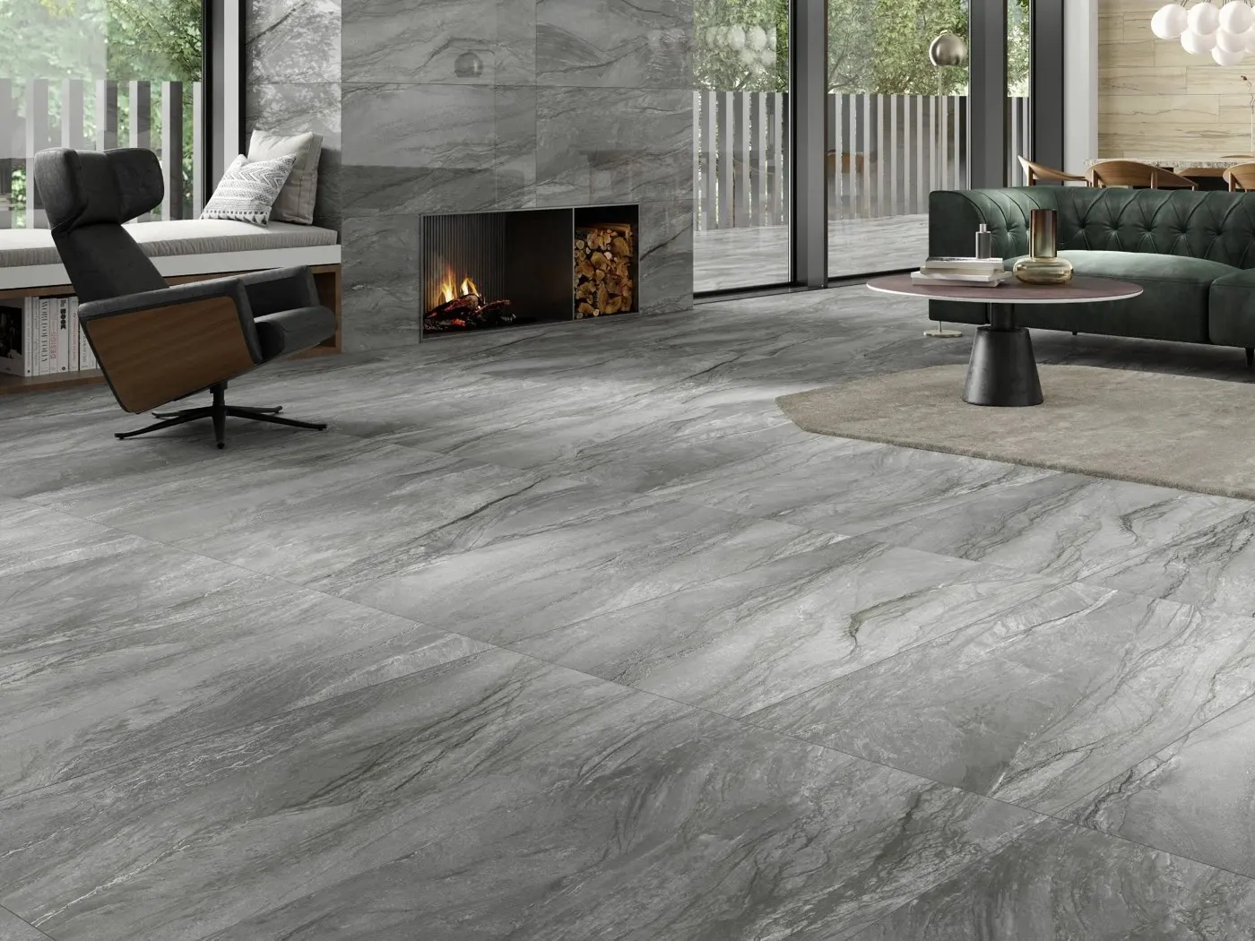 Marble Palladium, photo 3 (Installed · Gris)