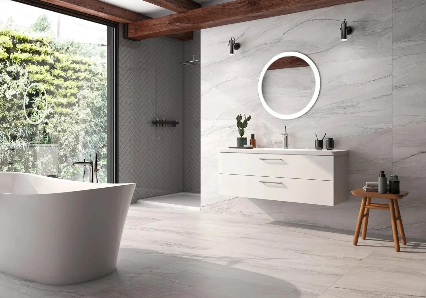 Marble Palladium, photo 2 (Installed · Perla)