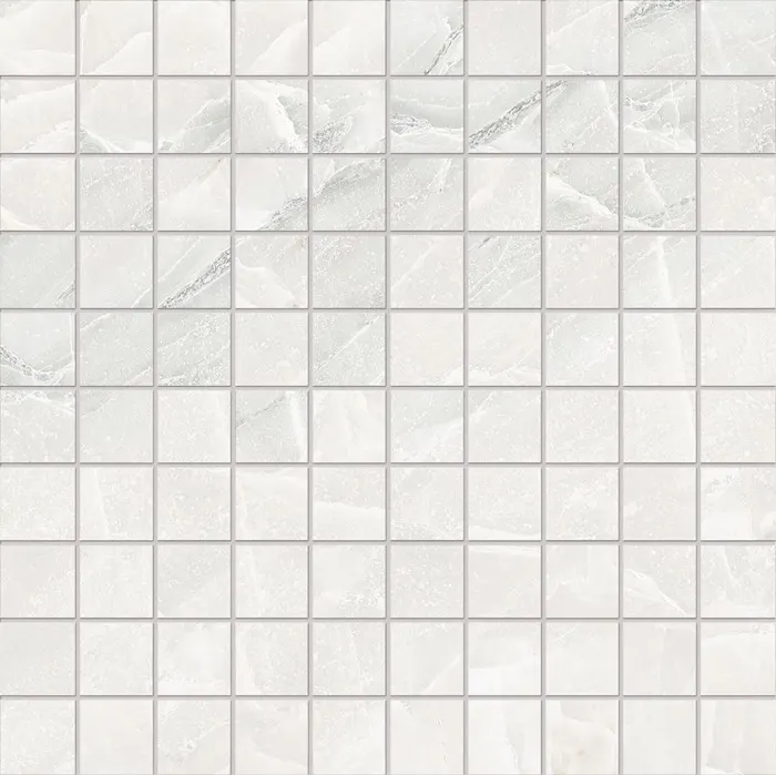 Marmol Selection 3 x 3 in mosaic · white paradise