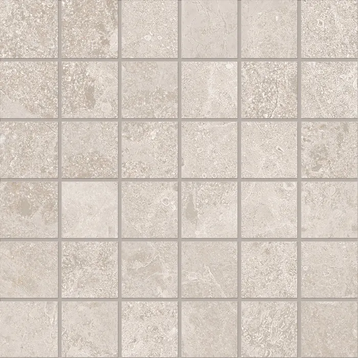 Melfi 5 x 5 in mosaic · greige