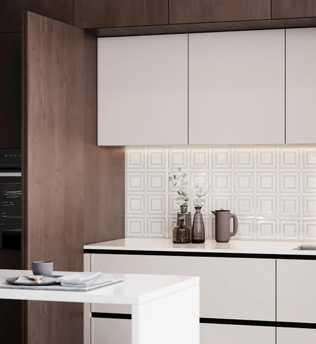 Meyer, photo 2 (Installed · Suave Bianco)