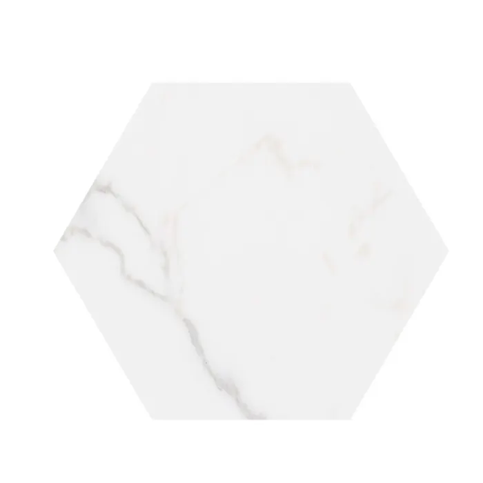 Modena Marble 9 x 10 in hexagon · carrara