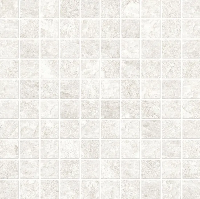 Ossa Stone 3 x 3 in mosaic · white