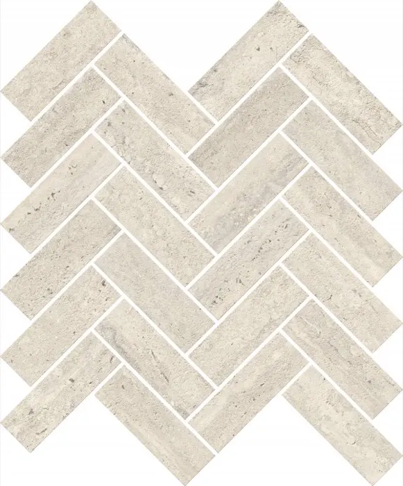 Path 12 x 10 in herringbone · vein cut pearl