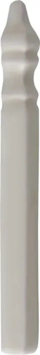 Base board end cap in Almond
