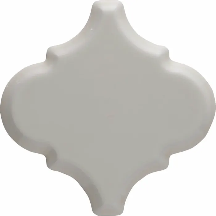Beveled arabesque, 6 in in Almond