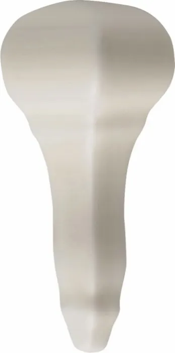 Rail molding end cap in Almond