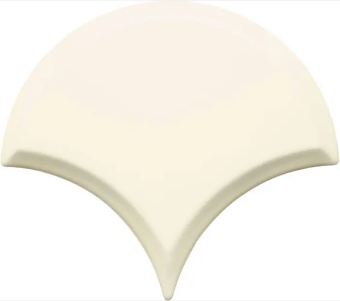 Beveled fan scallop, 6 in in Bamboo