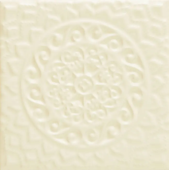 Medallion relief deco, 5.8 x 5.8 in in Bamboo