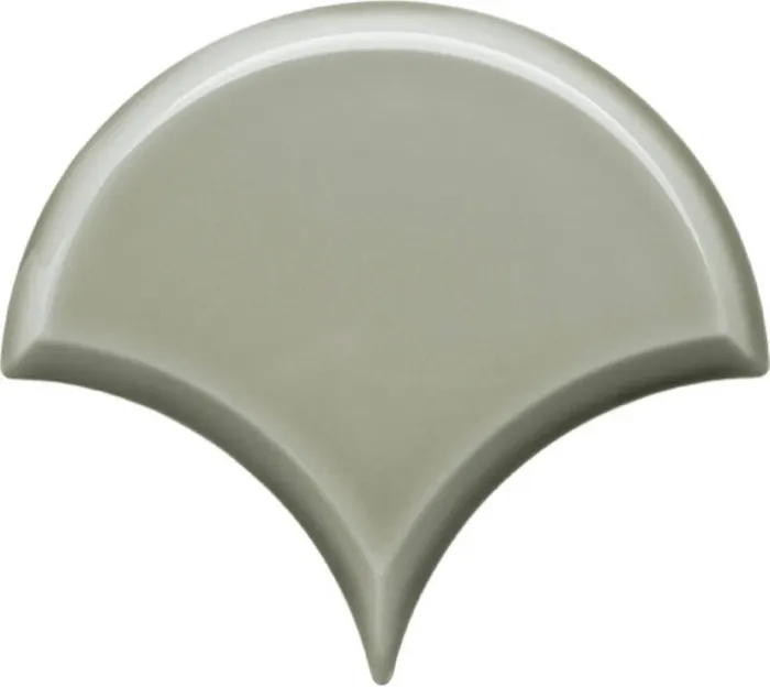 Beveled fan scallop, 6 in in Eucalyptus