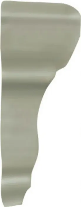 Rail molding end cap in Eucalyptus
