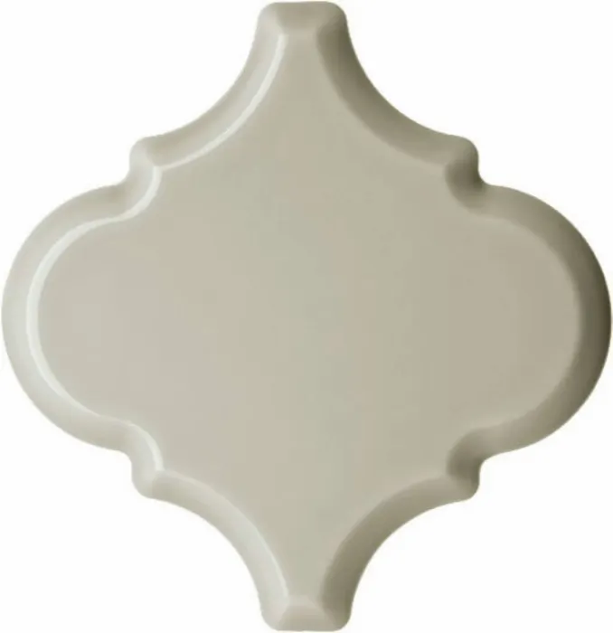 Beveled arabesque, 6 in in Graystone