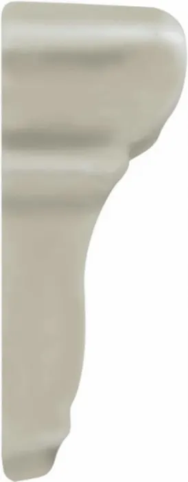 Rail molding end cap in Graystone