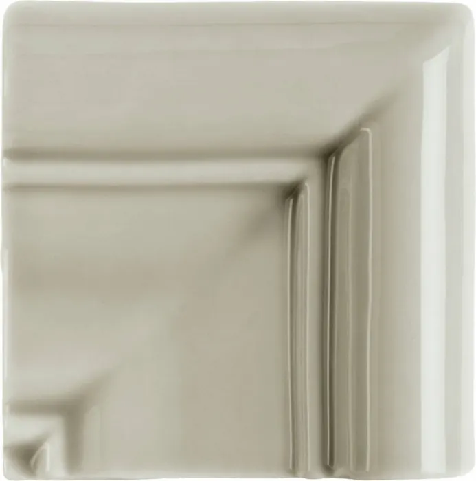 Rail molding frame corner in Graystone