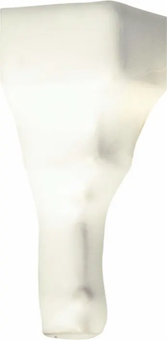 Chair molding end cap in Snow Cap