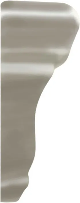 Rail molding end cap in Timberline