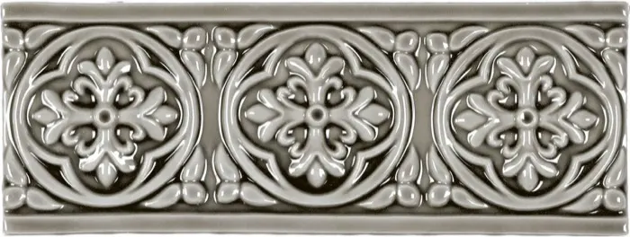 Rosette relief border, 2.8 x 7.8 in in Timberline