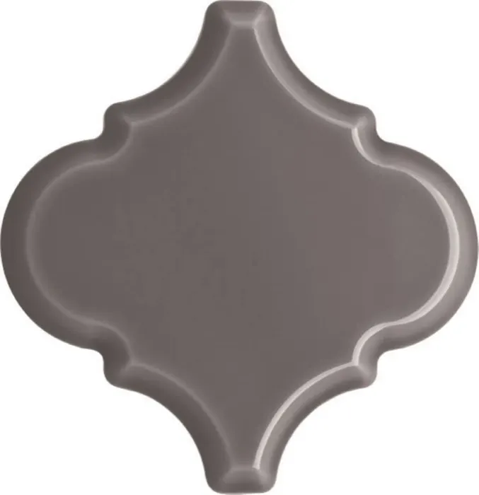 Beveled arabesque, 6 in in Volcanico