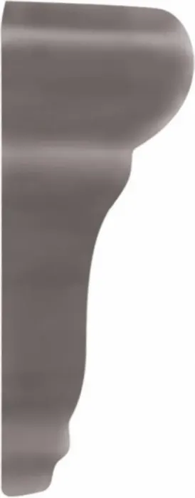 Rail molding end cap in Volcanico