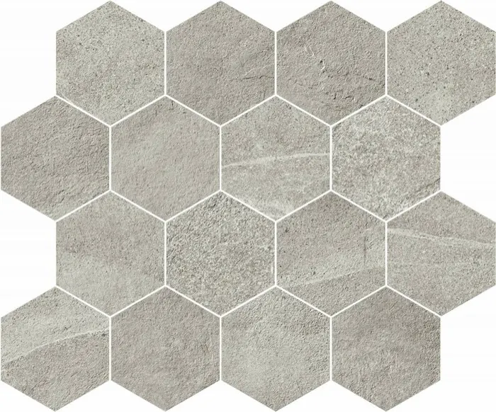 Rider 10 x 12 in mosaic · modern grey