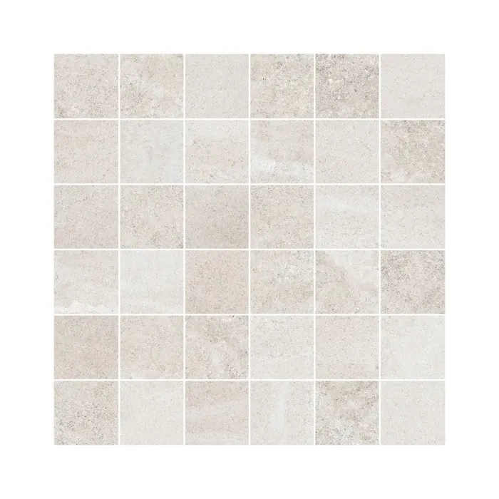 Riverstone 2 x 2 in mosaic · beige white