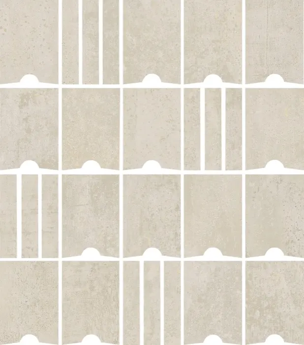 Sientese 2 x 3 in mosaic · off white