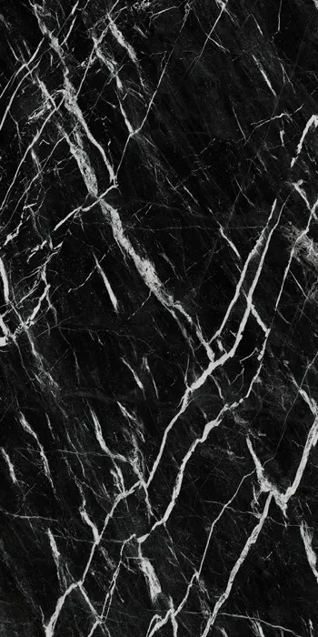 Nero Marquina porcelain slab