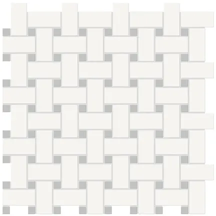 Sutton basketweave · canvas white & loft grey