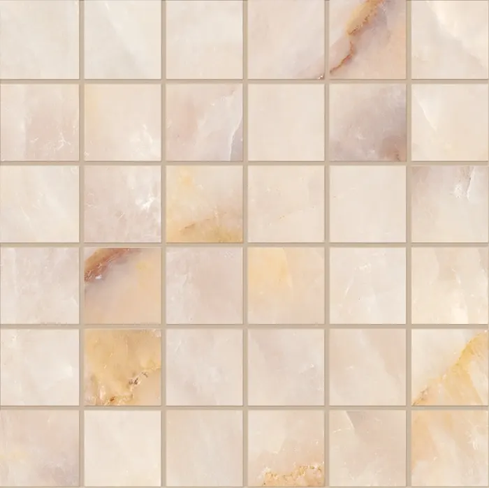 Tableau Marmo Crystal 5 x 5 in mosaic · extra pink