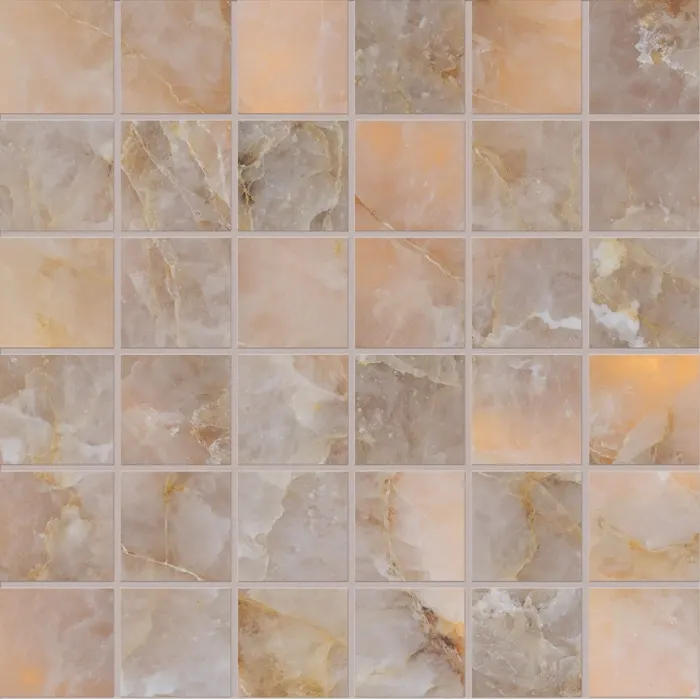 Tableau Marmo Lumia 5 x 5 in mosaic · golden ambra