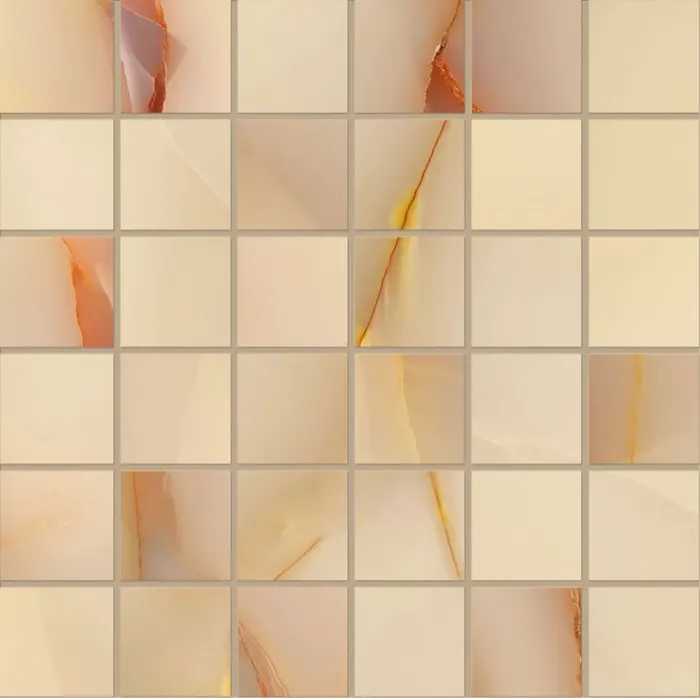 Tableau Marmo Pure Onyx 5 x 5 in mosaic · onyx miele