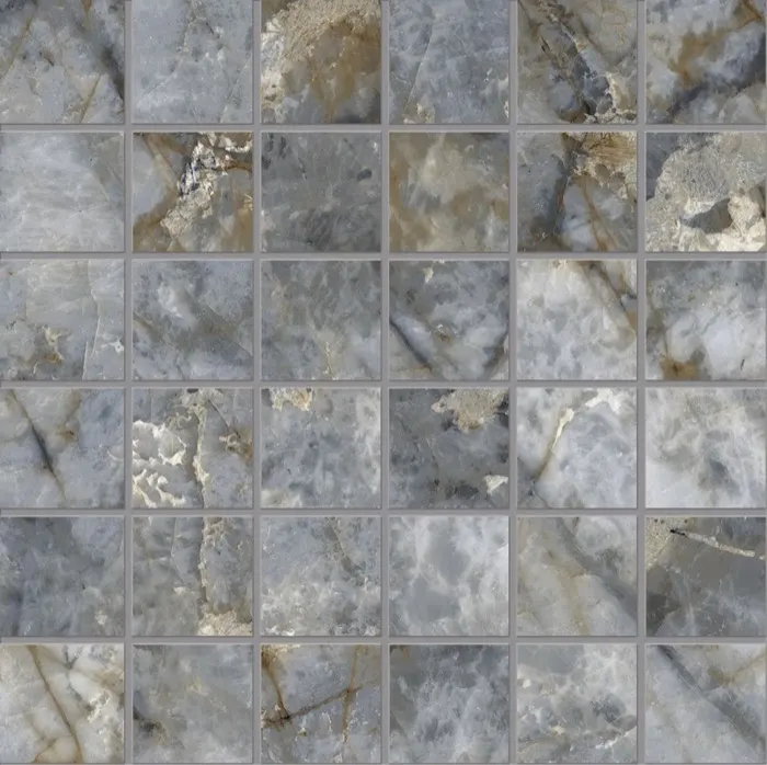 Tableau Marmo Revolution 5 x 5 in mosaic · blu ande