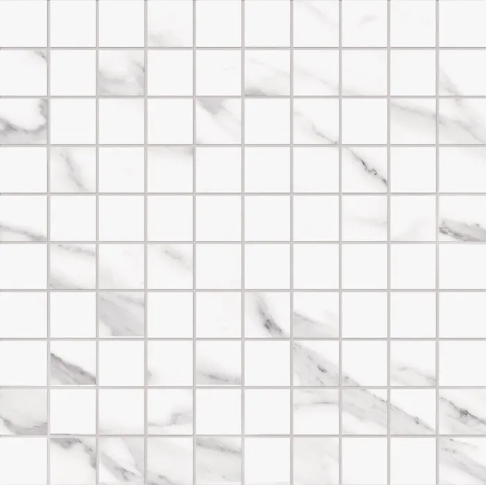 Tableau Marmo 3 x 3 in mosaic · statuario michelangelo