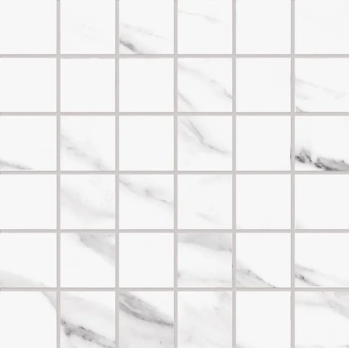Tableau Marmo 5 x 5 in mosaic · statuario michelangelo
